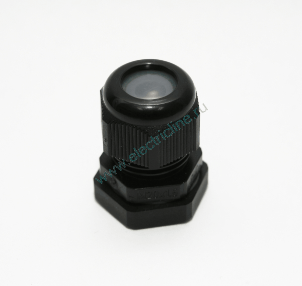 ASS20 - Сальник кабельный с контргайкой и разгрузкой натяжения, герметичная зона 5-13,5 мм, IP 67, M 20, цвет черный, стойкий к УФ