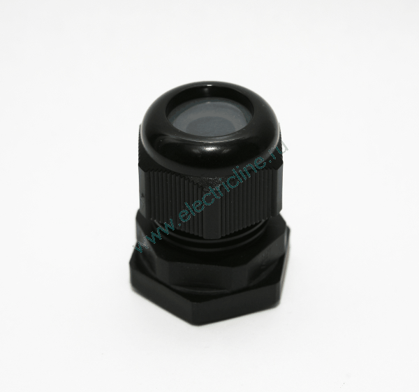 ASS25 - Сальник кабельный с контргайкой и разгрузкой натяжения, герметичная зона 8-17 мм, IP 67, M 25, цвет черный, стойкий к УФ
