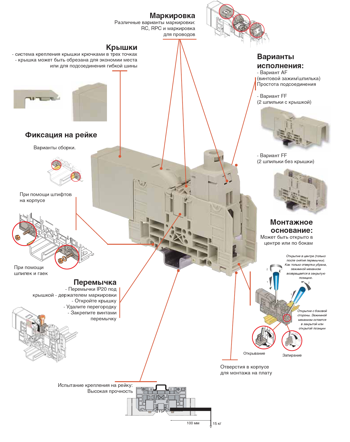 Клеммники Entrelec® на дин-рейку, продажа Клеммники Entrelec® на дин ...