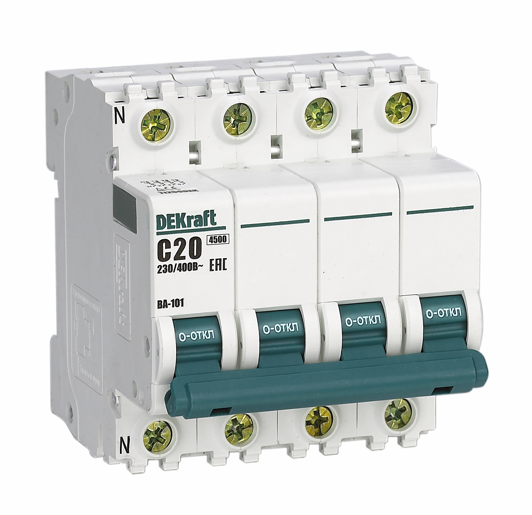 . . 3P+N 20 - B -101 4,5 DEKraft