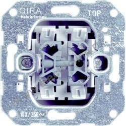 GIRA Механизм выключателя 2-клавишного, с 2-х мест