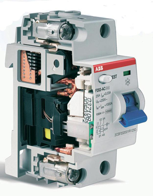 Выключатель дифференциального тока F200 AP-R тип АC и А для переменного тока с повышенной устойчивостью к ложному срабатыванию